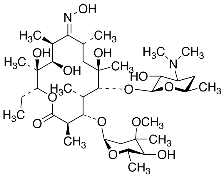 (9E)-Erythromycin A Oxime - Chemical structure and product image