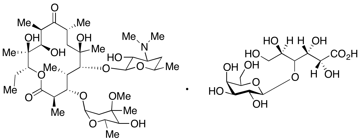 Erythromycin Lactobionate - Chemical structure and product image