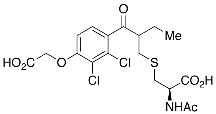 Ethacrynic Acid Mercapturate (Mixture of diastereomers) - Chemical structure and product image