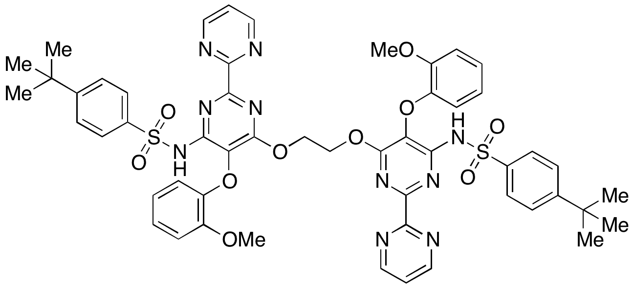 N,N-[1,2-Ethanediylbis[oxy[5-(2-methoxyphenoxy)[2,2-bipyrimidine]-6,4-diyl]]]bis[4-(1,1-dimethylethyl)-benzenesulfonamide - Chemical structure and product image