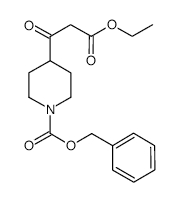 4-(2-Ethoxycarbonyl-acetyl)-piperidine-1-carboxylic acid benzyl ester - Chemical structure and product image