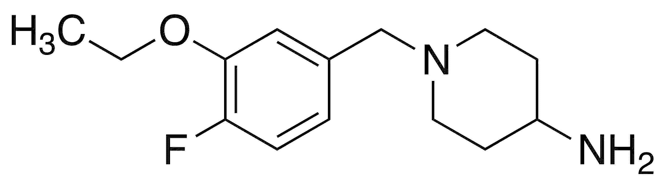1-(3-Ethoxy-4-fluorobenzyl)piperidin-4-amine - Chemical structure and product image