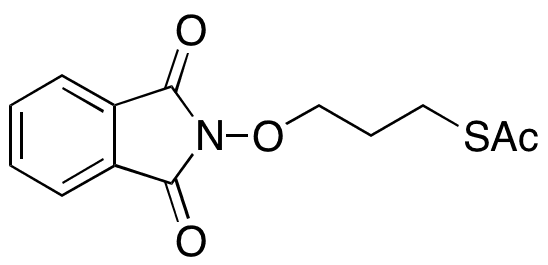 Ethanethioic Acid S-[3-[(1,3-Dihydro-1,3-dioxo-2H-isoindol-2-yl)oxy]propyl] Ester - Chemical structure and product image
