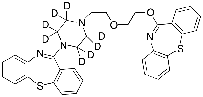O-Dibenzo[b,f][1,4]thiazepinyl Quetiapine-D8 - Chemical structure and product image