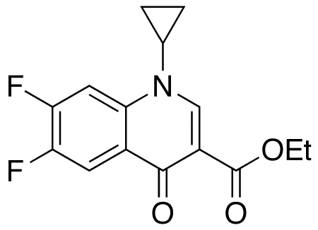 Ethyl 1-Cyclopropyl-6,7-difluoro-4-oxo-1,4-dihydro-3-quinolinecarboxylate - Chemical structure and product image