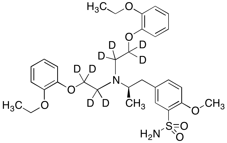 N-[2-(2-Ethoxyphenoxy)ethyl]-(R)-Tamsulosin-d8 - Chemical structure and product image