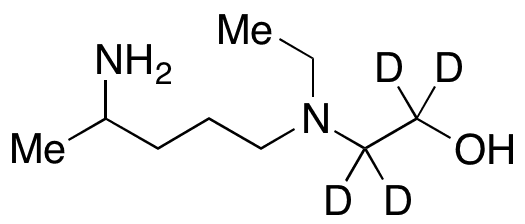 5-(N-Ethyl-N-2-hydroxyethylamino)-2-penthlamine-d4 - Chemical structure and product image