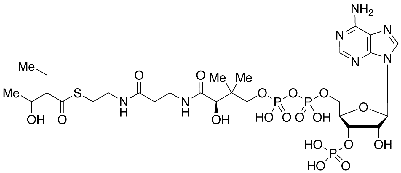2-Ethyl-3-Hydroxybutyryl Coenzyme A - Chemical structure and product image