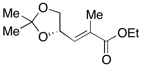 Ethyl (2E,4S)-4,5-Isopropylidenedioxy-2-methylpent-2-enoate - Chemical structure and product image