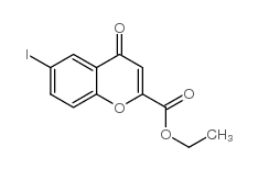 Ethyl 6-iodo-4-oxo-4h-chromene-2-carboxylate - Chemical structure and product image
