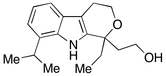 1-Ethyl-1,3,4,9-tetrahydro-8-(1-methylethyl)pyrano[3,4-b]indole-1-ethanol - Chemical structure and product image