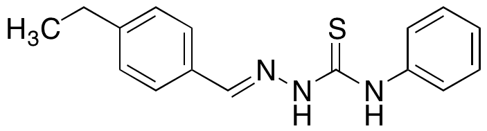 2-[(4-Ethylphenyl)methylene]-N-phenylhydrazinecarbothioamide - Chemical structure and product image
