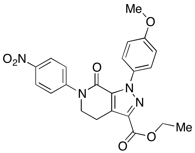 Ethyl 1-(4-Methoxyphenyl)-6-(4-nitrophenyl)-7-oxo-4,5,6,7-tetrahydro-1H-pyrazolo[3,4-c]pyridine-3-carboxylate - Chemical structure and product image