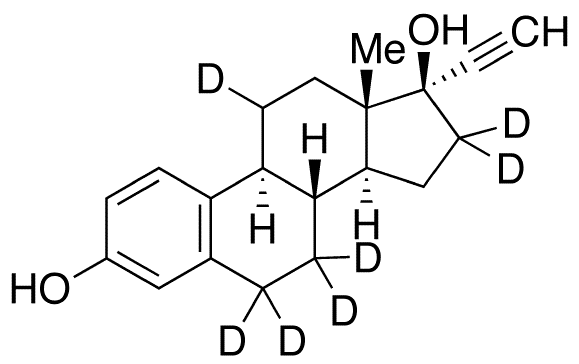 Ethynyl Estradiol-d7 - Chemical structure and product image