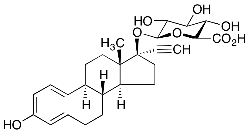 Ethynyl Estradiol 17-Beta-D-Glucuronide - Chemical structure and product image