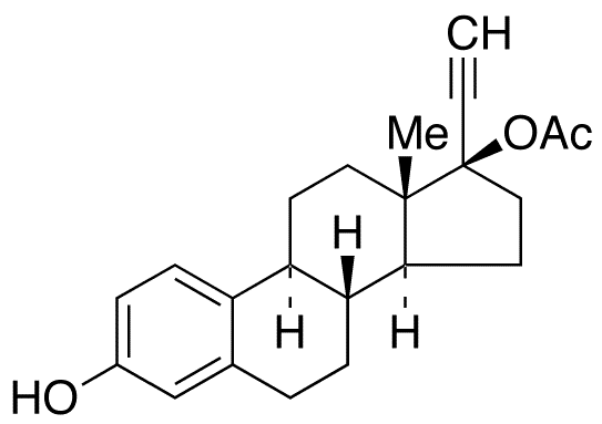 Ethynyl Estradiol 17-Acetate - Chemical structure and product image