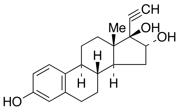 17-Ethynylestriol - Chemical structure and product image