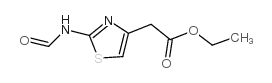 Ethyl 2-(2-formylaminothiazol-4-yl) acetate - Chemical structure and product image