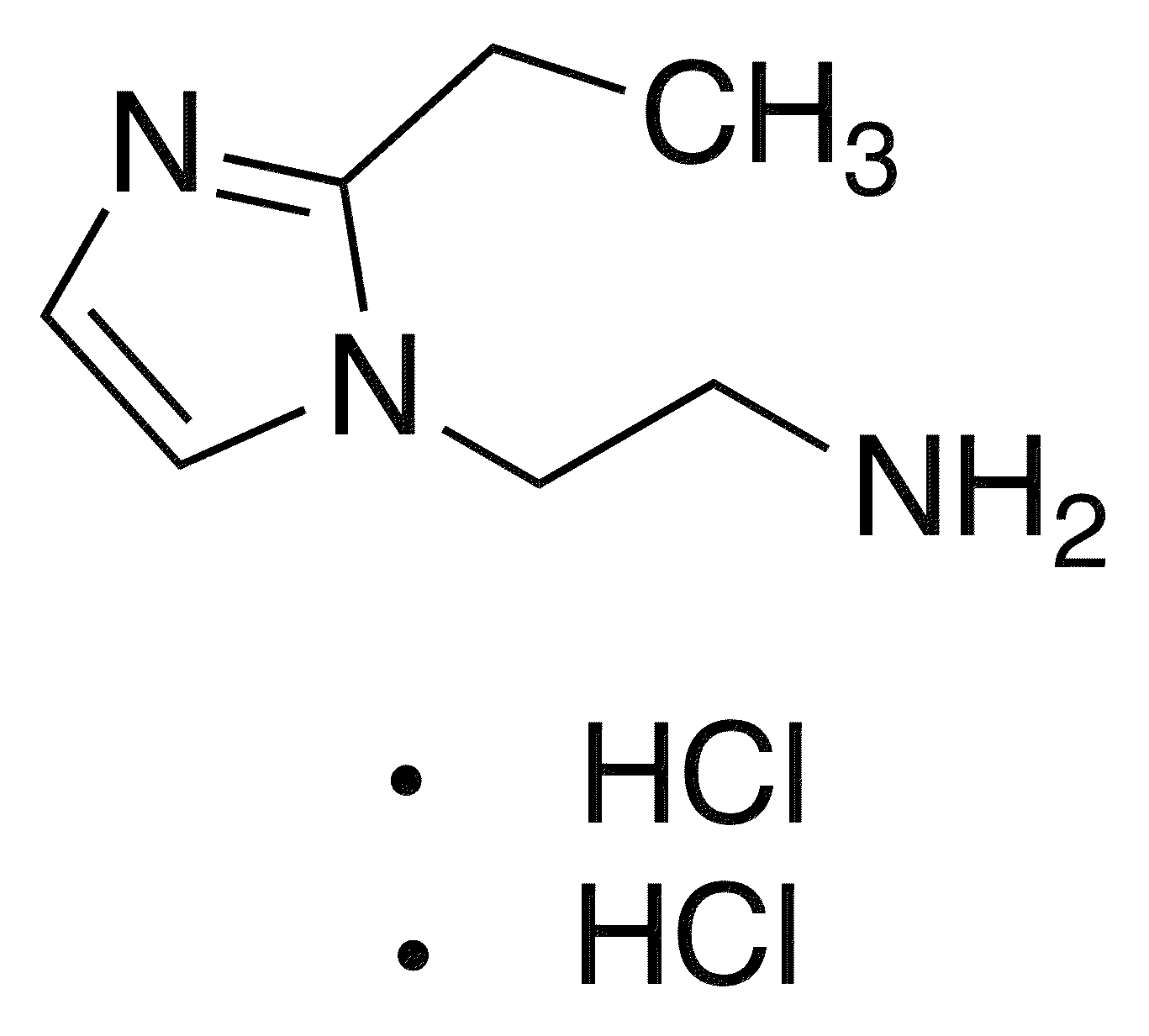 2-(2-Ethyl-1h-imidazol-1-yl)ethanamine Dihydrochloride - Chemical structure and product image