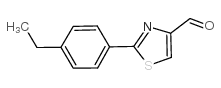 2-(4-Ethyl-phenyl)-thiazole-4-carbaldehyde - Chemical structure and product image