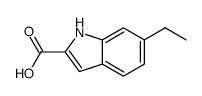 6-Ethyl-1h-indole-2-carboxylic acid - Chemical structure and product image