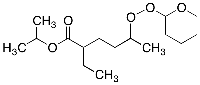 2-Ethyl-5-[(Tetrahydropyranyl)oxy]-hexanoic Acid 1-Methylethyl Ester - Chemical structure and product image