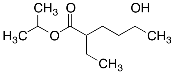 2-Ethyl-5-hydroxy-hexanoic Acid 1-Methylethyl Ester - Chemical structure and product image