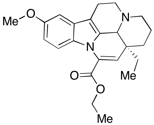 Ethyl (13aS,13bS)-13a-Ethyl-10-methoxy-2,3,5,6,13a,13b-hexahydro-1H-indolo[3,2,1-de]-pyrido[3,2,1-ij][1,5]naphthyridine-12-carboxylate(Vinpocetine Related Compound C) - Chemical structure and product image