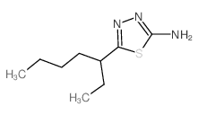5-(1-Ethylpentyl)-1,3,4-thiadiazol-2-amine - Chemical structure and product image