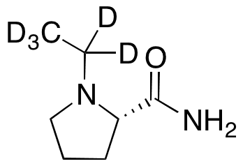 (S)-1-Ethyl-2-pyrrolidinecarboxamide-d5 - Chemical structure and product image