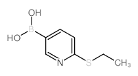 2-Ethylthiopyridine-5-boronic acid - Chemical structure and product image