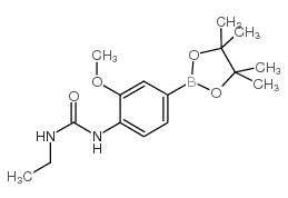 4-(3-Ethylureido)-3-methoxyphenylboronic acid, pinacol ester - Chemical structure and product image