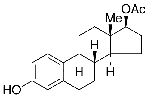 Beta-Estradiol 17-Acetate - Chemical structure and product image