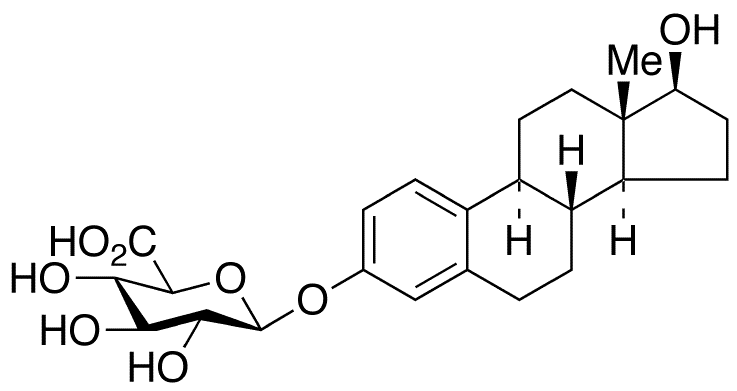 17 beta-Estradiol 3-beta-D-Glucuronide - Chemical structure and product image