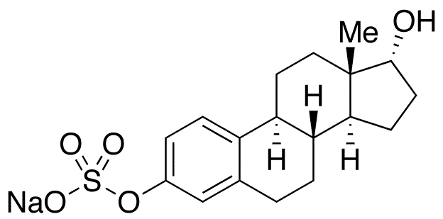 17 alpha-Estradiol Sulfate Sodium Salt - Chemical structure and product image