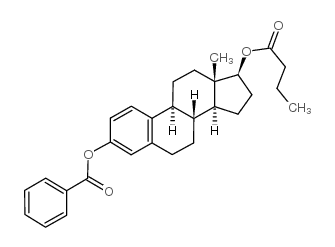beta-Estradiol 3-benzoate 17-n-butyrate - Chemical structure and product image