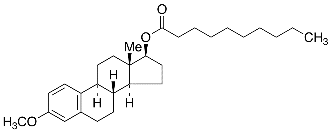 3,17 Beta-Estradiol-3-methylether-17-decanoate - Chemical structure and product image