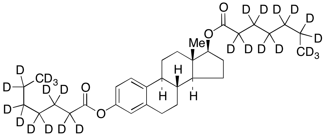 Estradiol 3,17-Bis(enanthate-d13) - Chemical structure and product image
