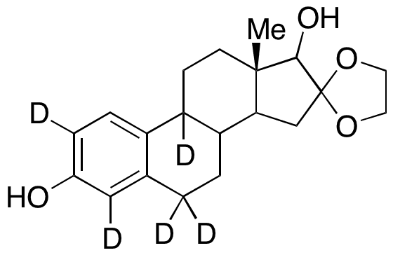 17 Beta-Estradiol-d5 Cyclic Ethylene Acetal - Chemical structure and product image