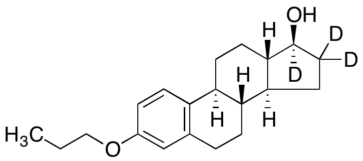 Estradiol-d3 3-Propyl Ether - Chemical structure and product image