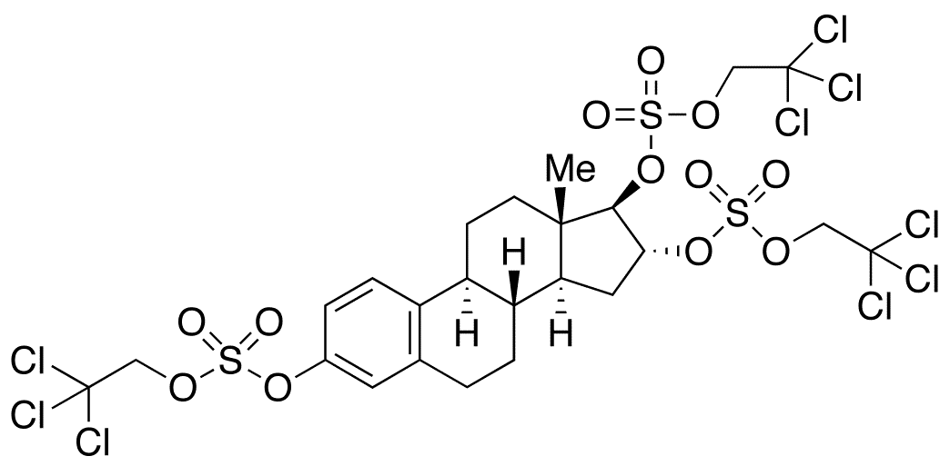 Estriol Tri-(2,2,2-trichloroethyl)sulfate - Chemical structure and product image