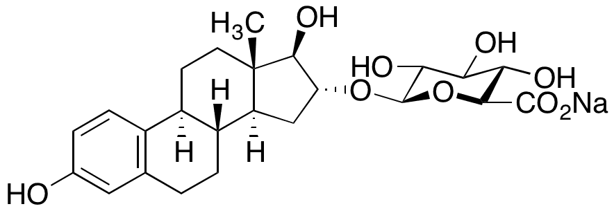 Estriol 16 alpha-(Beta-D-Glucuronide) Sodium Salt - Chemical structure and product image