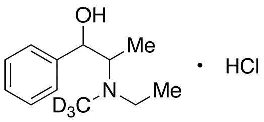 Etafedrine-d3 Hydrochloride (mixture of diastereomers) - Chemical structure and product image