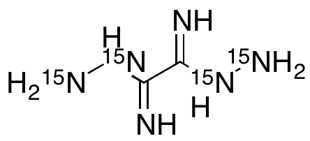 Ethanediimidic Acid 1,2-Dihydrazide-15N4 - Chemical structure and product image