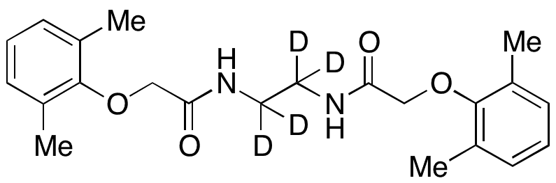 N,N-(Ethane-d4-1,2-diyl)bis(2-(2,6-dimethylphenoxy)acetamide) - Chemical structure and product image
