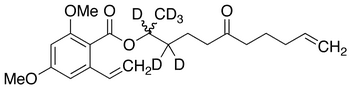 rac 2-Ethenyl-4,6-dimethoxy-benzoic Acid 1-Methyl-5-oxo-9-decen-1-yl Ester-d6 - Chemical structure and product image