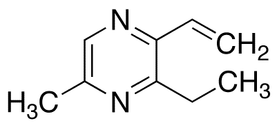 2-Ethenyl-3-ethyl-5-methylpyrazine (Stabilized with ~1% Hydroquinone) - Chemical structure and product image