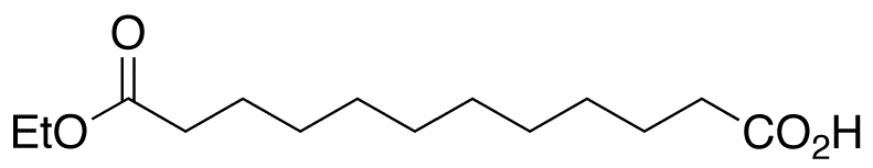 11-Ethoxycarbonyldodecanoic Acid - Chemical structure and product image