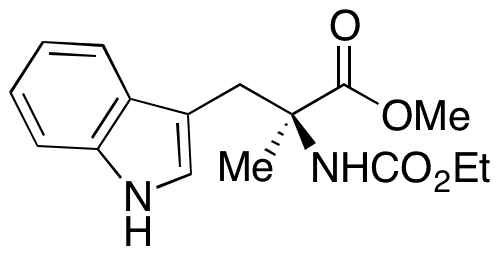 N-(Ethoxycarbonyl)-alpha-methyl-L-tryptophan Methyl Ester - Chemical structure and product image