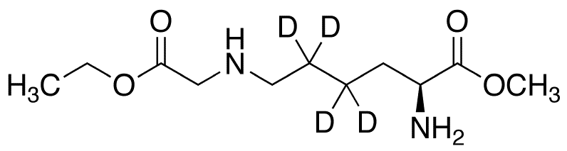 N6-(Ethoxycarbonylmethyl)-L-lysine-d4 Methyl Ester - Chemical structure and product image